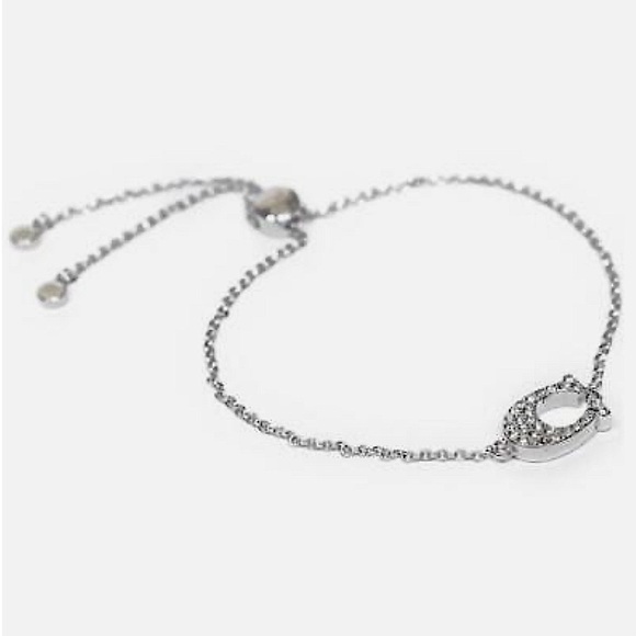 COACH Pave Signature Slider Bracelet NWT/NEW with Dust bag - Picture 4 of 15